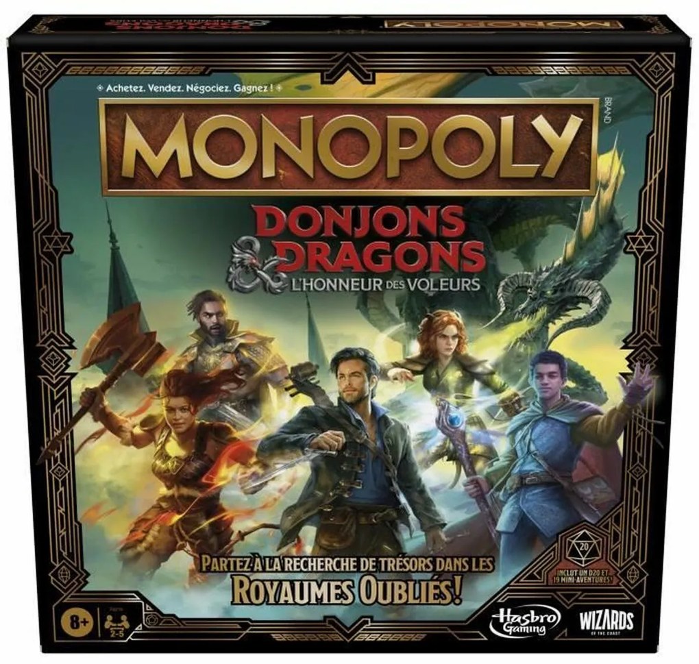 Настолна игра Monopoly Dungeons &amp; Dragons (FR)