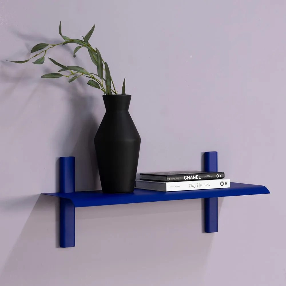 Син метален стенен рафт 60 cm Hola – Spinder Design