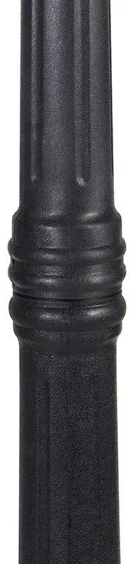 Класически външен фенер черен 3 светлини IP44 - New Haven