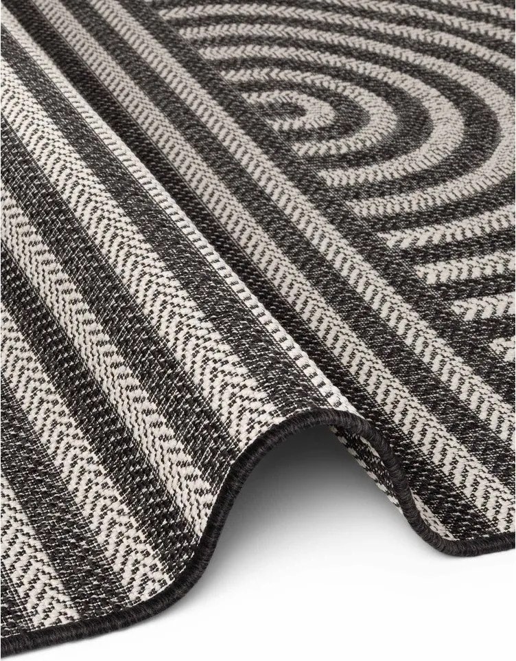 Черен/кремав килим за открито и закрито 160x230 cm Haringey Woodfield – Ted Baker