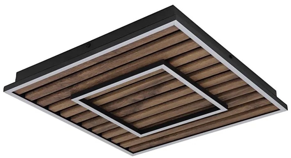 Globo 67345D1 - LED таванно осветително тяло WOODY LED/36W/230V 3000K 45x45 см