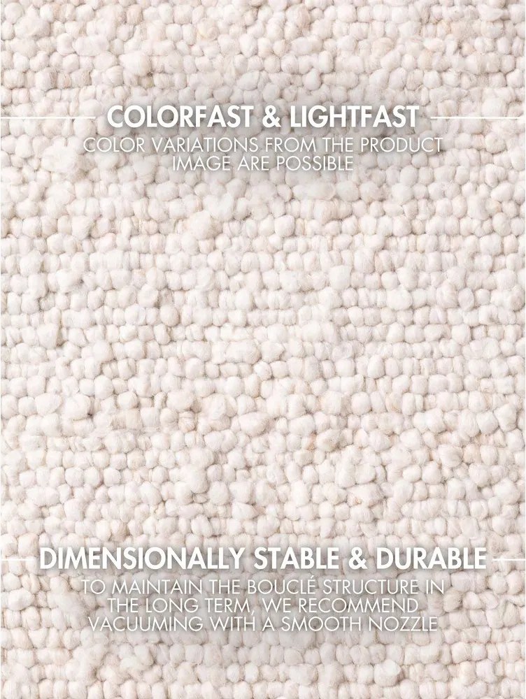 Ръчно изработен килим от букле в цвят слонова кост 200x290 cm Notting Hill Portobello – Ted Baker