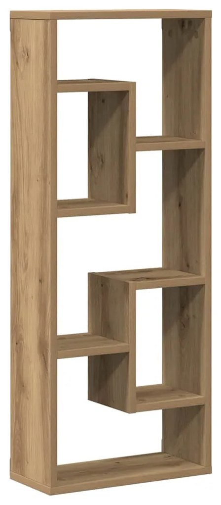 862049 vidaXL Стенен рафт, дъбов, 36x16x90 см, инженерно дърво