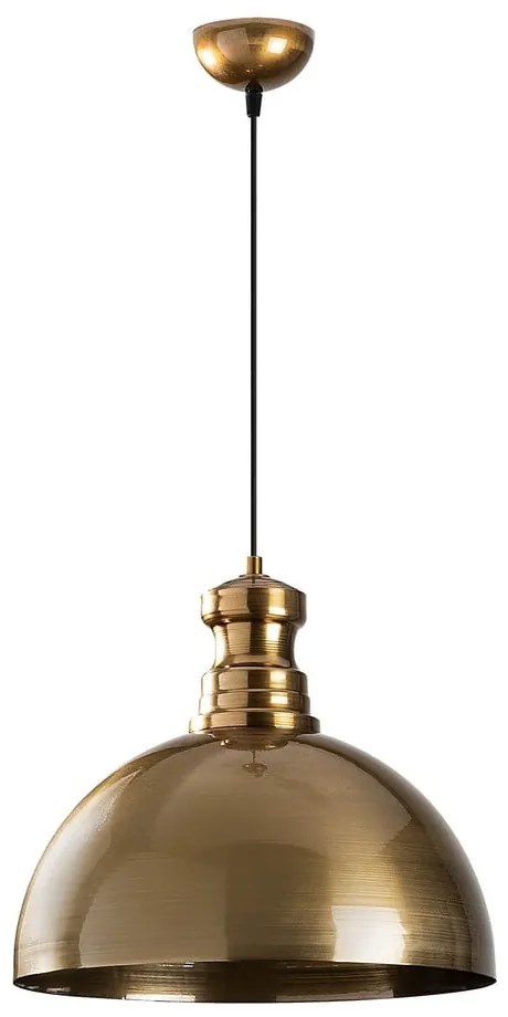 Висящо осветително тяло в златист цвят с метален абажур ø 40 cm Vamp – Opviq lights