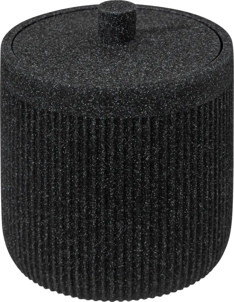 Контейнер за памук 5five Onyx, Шисти - Черен