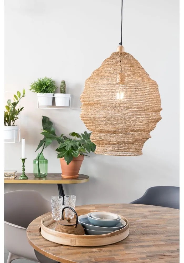 Висяща лампа в златист цвят , ø 48 cm Lena - White Label