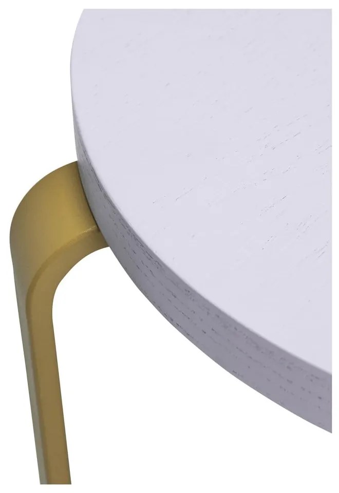 Кафяво-синя табуретка от ясен Smile - Hübsch