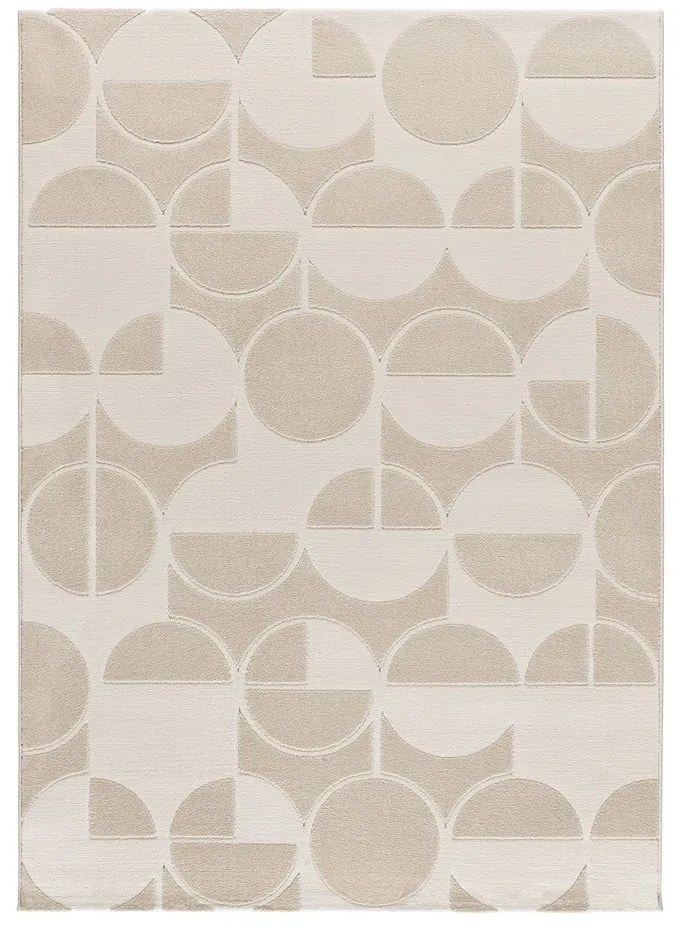 Килим в цвят слонова кост и кремаво 133x190 cm Flora – Universal