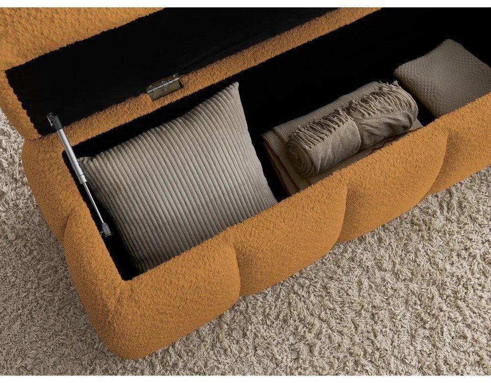 Пейка от букле в цвят жълта охра – Bobochic Paris