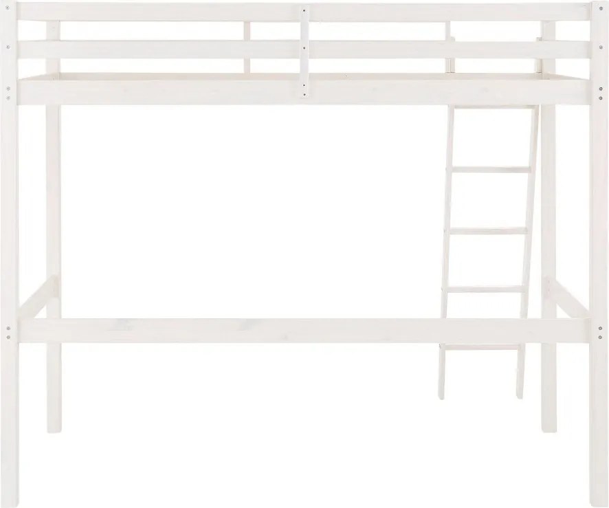 Бяло повдигнато легло от борова дървесина Alpi2 - Støraa