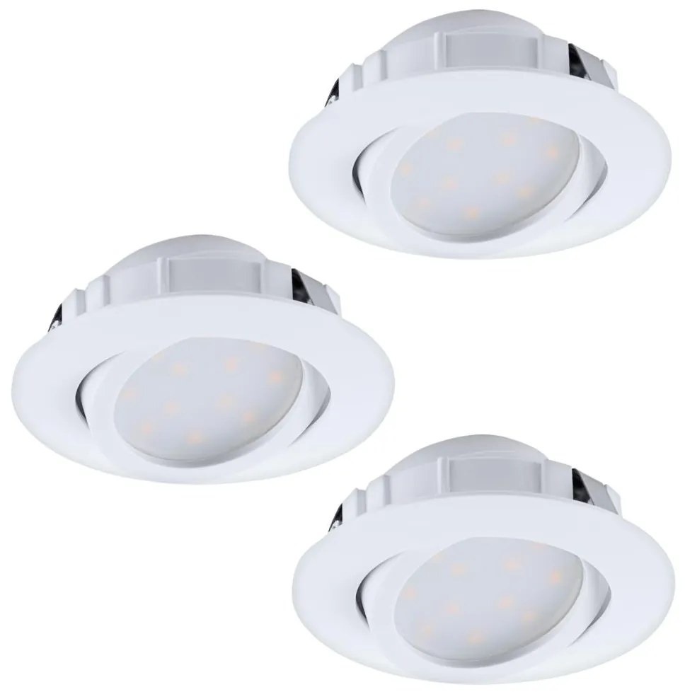 Eglo 95857- К-кт 3x LED Димируема лампа за вграждане PINEDA 1xLED/5,5W/230V