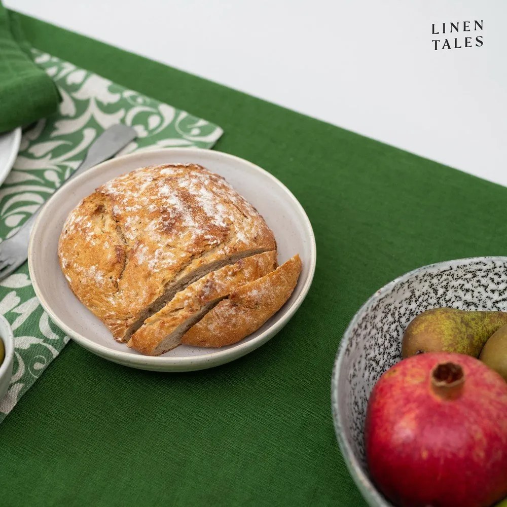 Ленена покривка за маса 140x200 cm True Green – Linen Tales