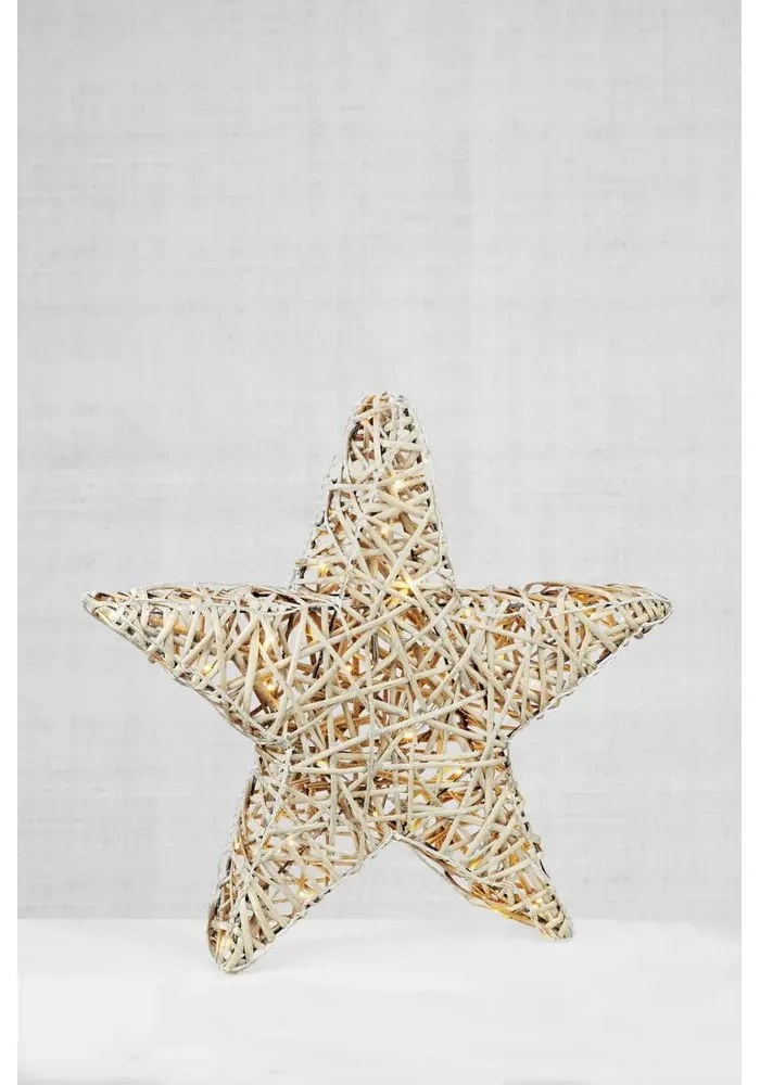 Външна светлинна украса с коледен мотив в естествен цвят ø 50 cm Sofus - Markslöjd