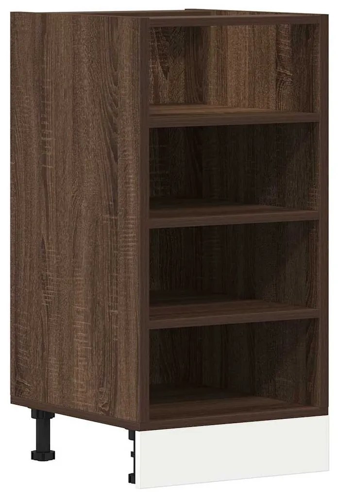 854208 vidaXL Долен шкаф "Рига", кафяв дъб, 40x44,5x81,5 см, инженерно дърво