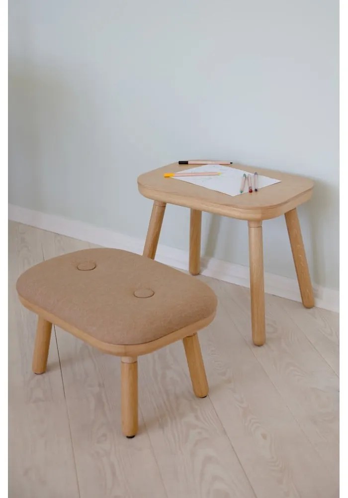 Стол в светлокафяв и естествен цвят Paff Low – UMAGE