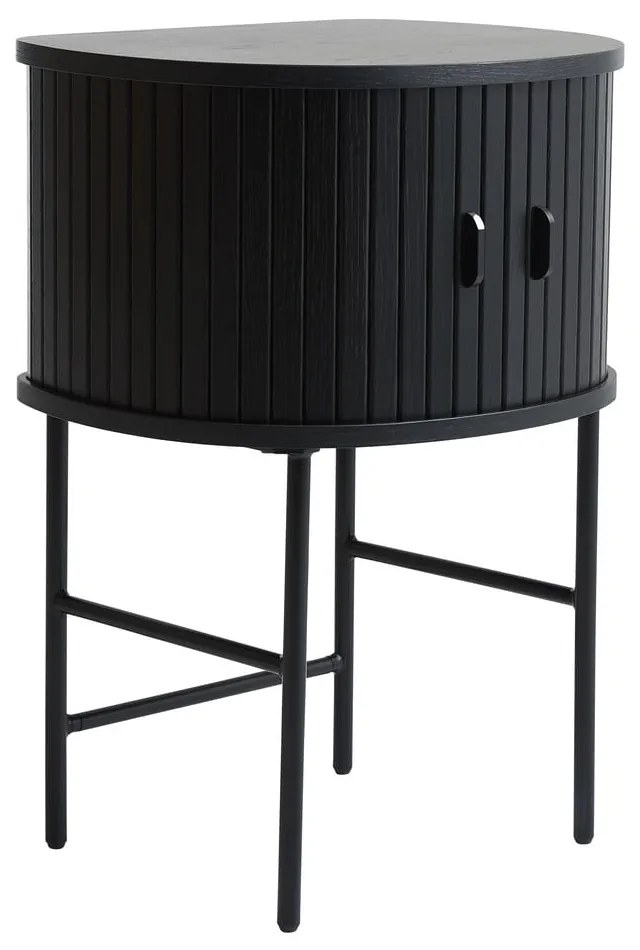 Черно нощно шкафче Nola – Unique Furniture