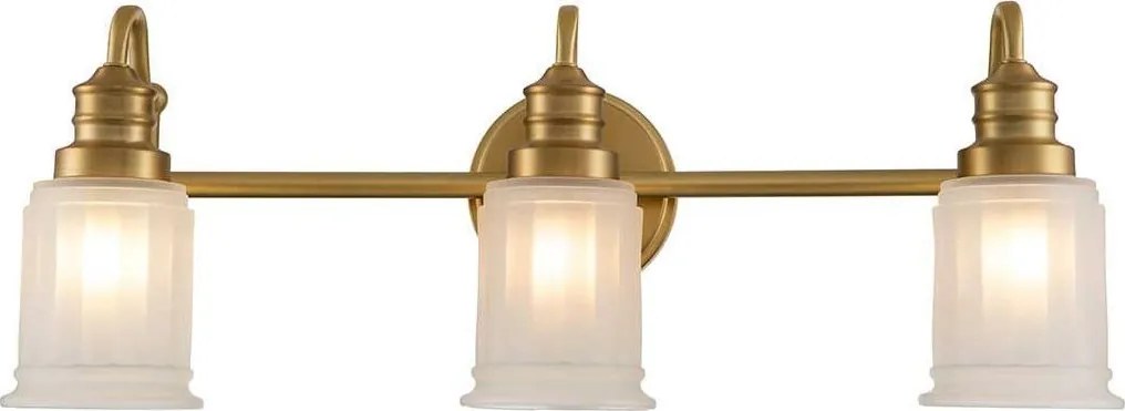 Quoizel QZ-SWELL3-BB-BATH-LED Стенно осветително тяло за баня SWELL 3xG9/3W/230V IP44 златисто