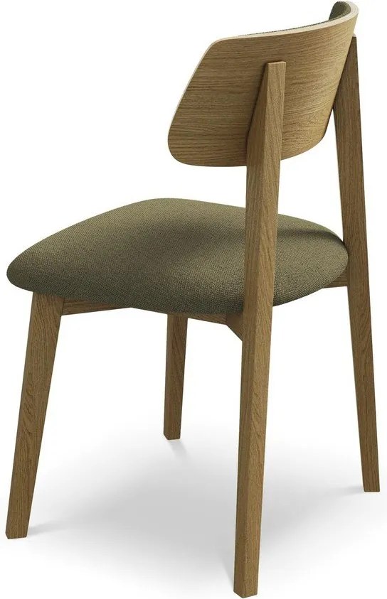 Зелен трапезен стол от масивна дървесина Niu – Makamii