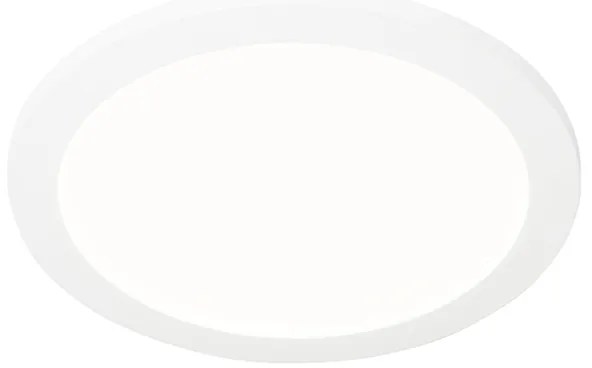 Потапящ се плафон бял 30 см с LED 3-степенна димираща IP44 - Steve