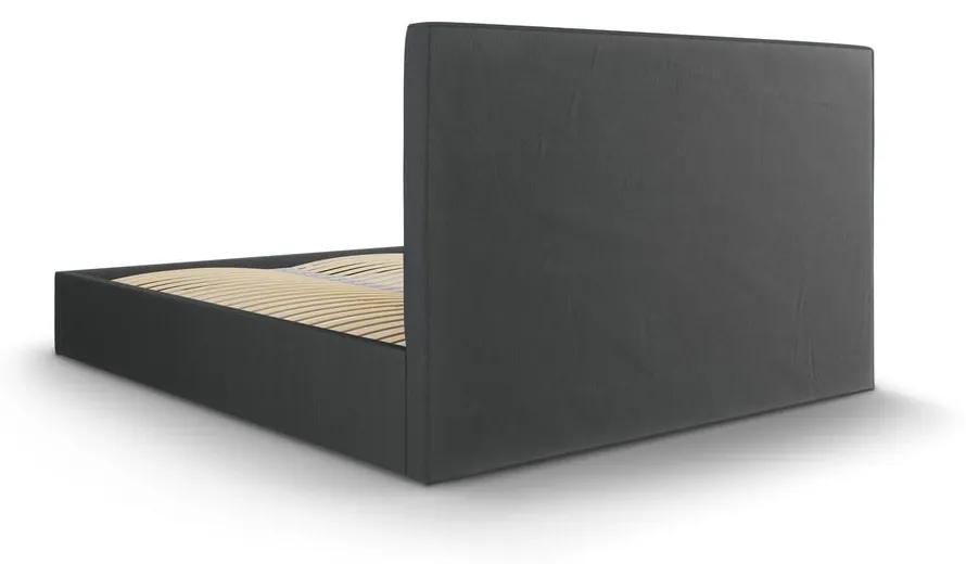 Тъмно сиво двойно легло , 180 x 200 cm Juniper - Mazzini Beds