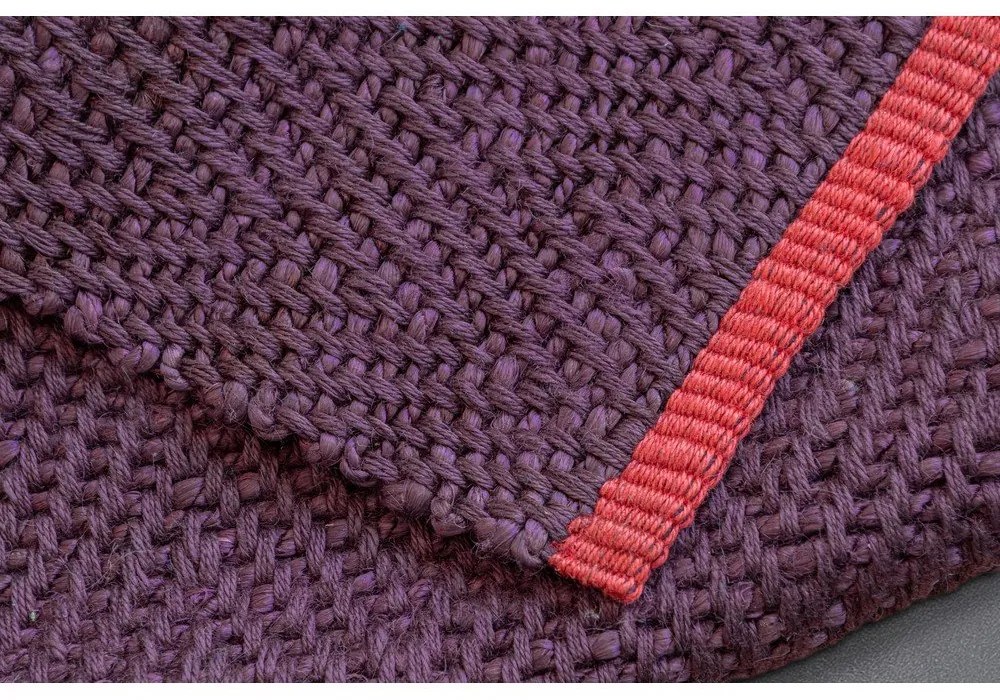 Килим от юта в цвят бордо 50x80 cm Notes – Mette Ditmer Denmark
