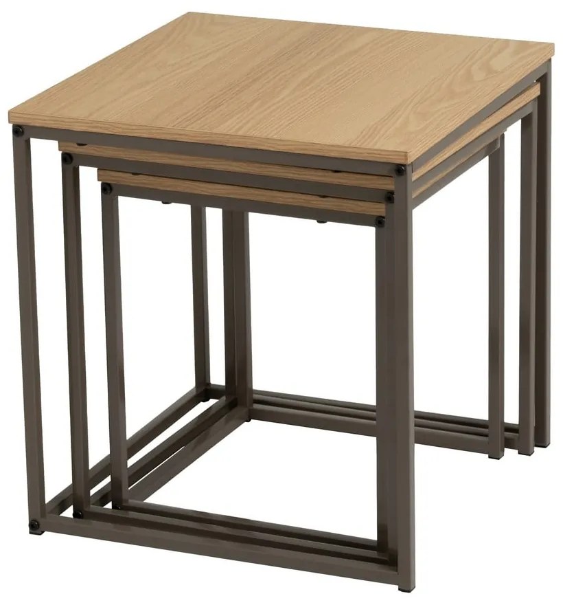 Сгъваеми маси в комплект от 3 броя 40x40 cm - Casa Selección