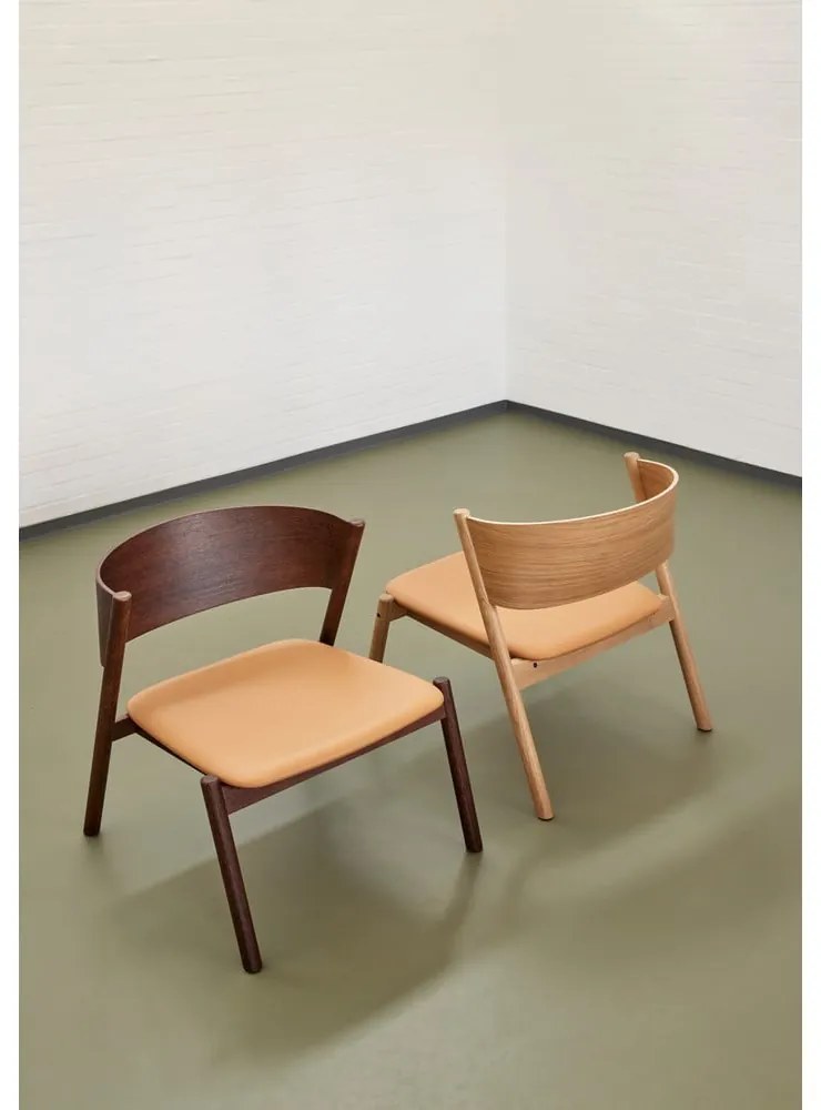 Светлокафяво кресло Oblique – Hübsch