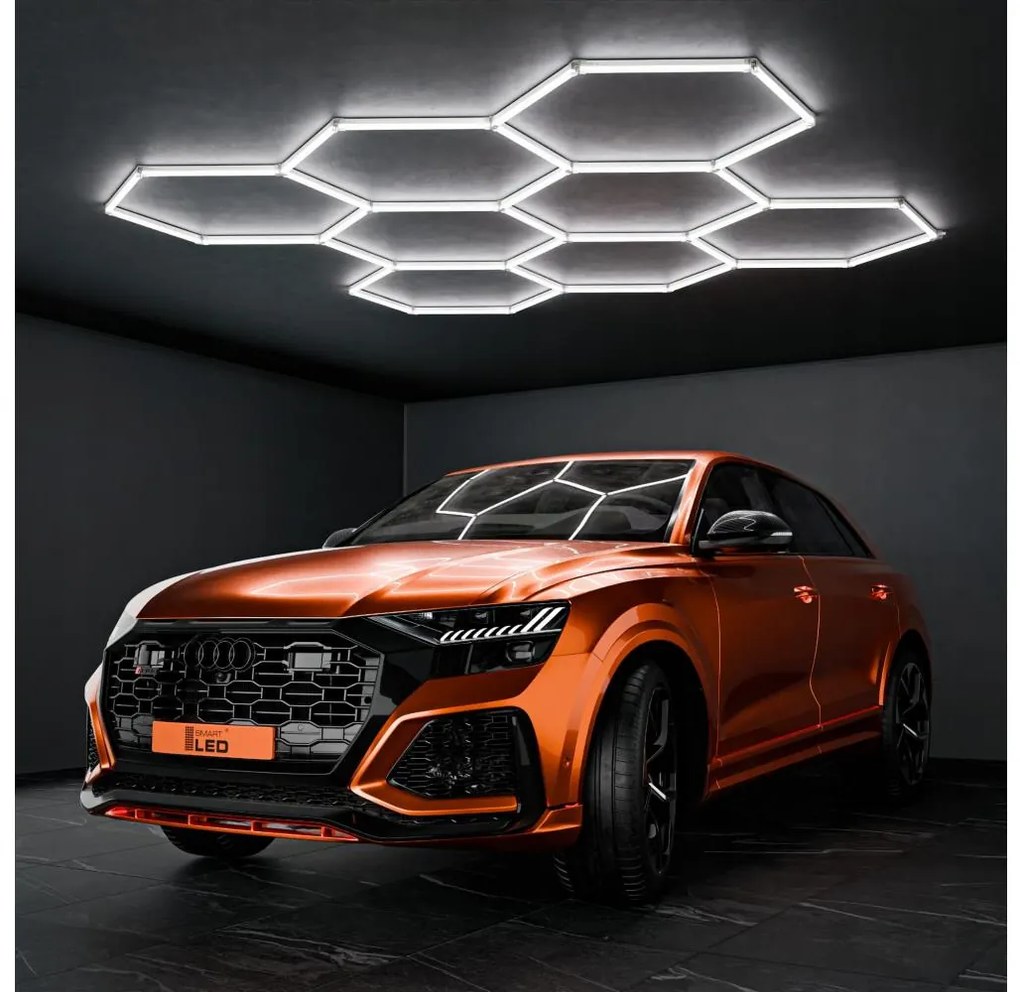 LED таванно осветително тяло LED/350W/85-265V 6500K 313x298 cm CRI 90 IP54 бяло