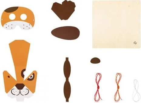 Hape - Направи си сам картина и маска Кученце