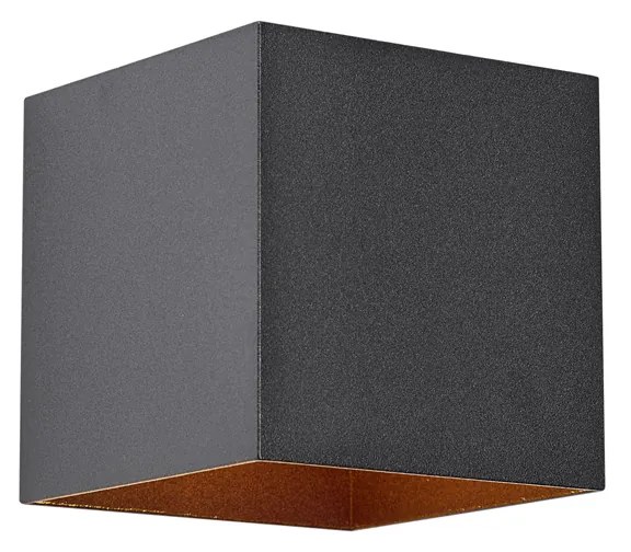 Външна стенна лампа черна с LED IP65 соларна - Charlene