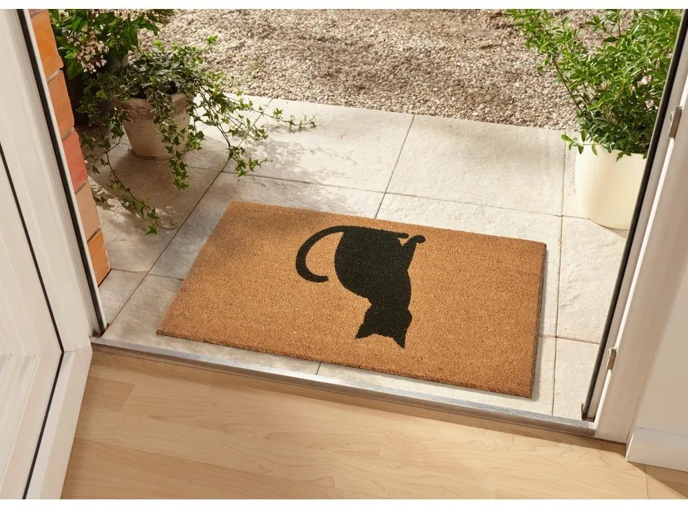 Килимче от кокосови влакна 75x45 cm Cat - Hanse Home