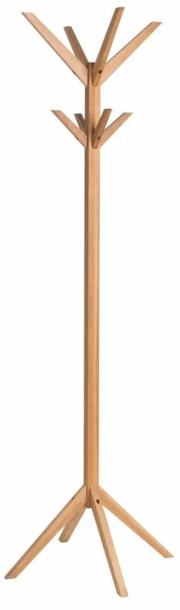 Стойка за връхни дрехи от масивен дъб естествена Confetti – Rowico