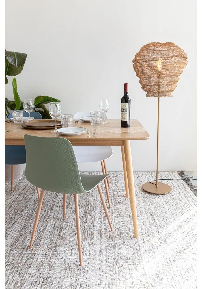 Трапезна маса в дъбов декор 90x180 cm Fabio – White Label