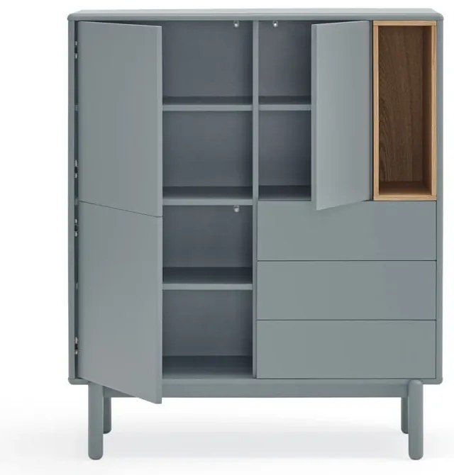 Син/сив висок скрин 100x120 cm Corvo – Teulat