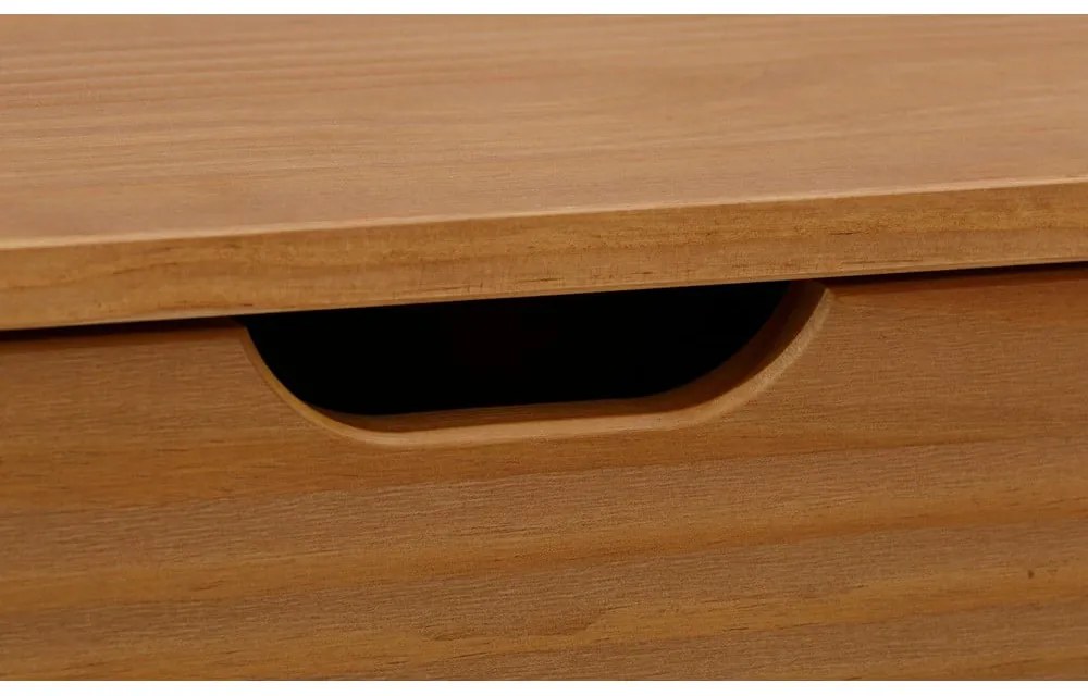 Нисък скрин от масивен бор в естествен цвят 150x75 cm Post – Støraa