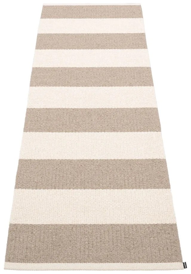 Бежова и кремава пътека за открито и закрито 70x225 cm Bob Mud Vanilla – Pappelina