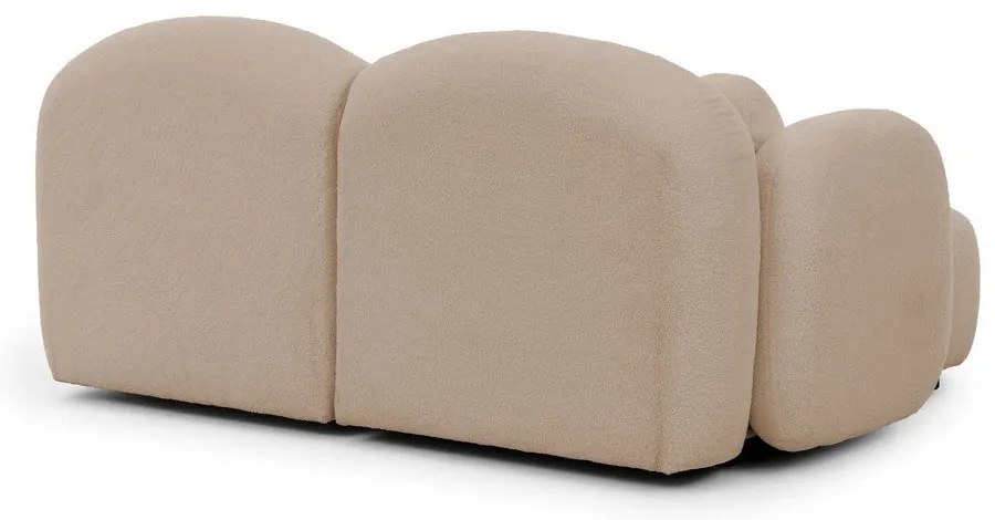 Светлокафяв ъглов диван от букле (ляв ъгъл) Orbit – Ropez