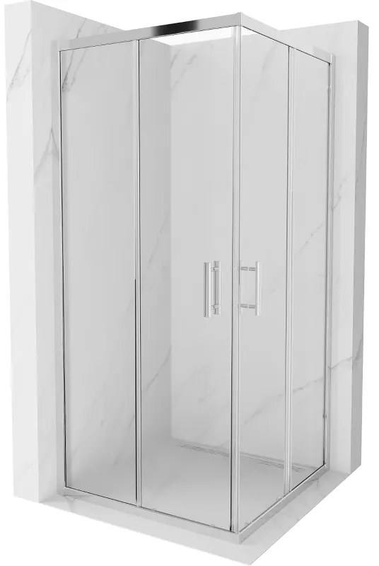 Mexen Rio квадратна душ кабина 90 x 90 см, прозрачна, хром - 860-090-090-01-00