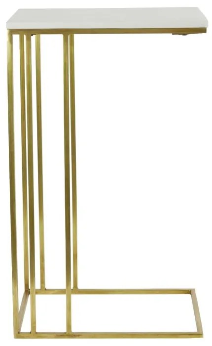 Странична масичка с плот от имитация на мрамор 31x41 cm Roshan – Light &amp; Living