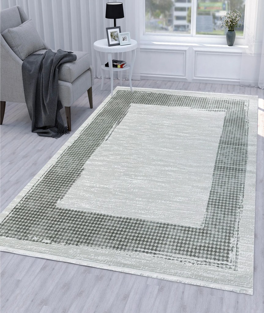 Килим за антре (100 x 300) 45715B - Сиво