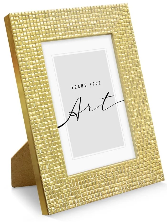 Пластмасова рамка в златист цвят 18x23 cm