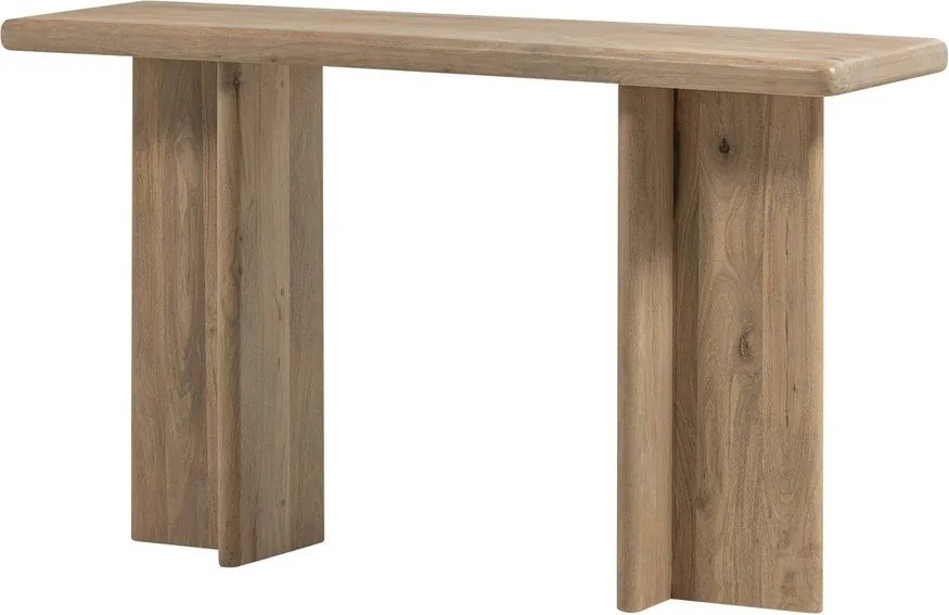 Конзолна маса от масивно манго в светло естествен цвят 40x80 cm Ato – WOOOD