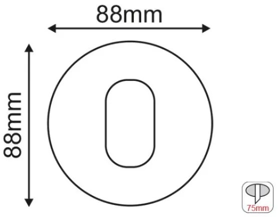 Вдлъбнато Спот Alimum Circle Oval-Mauro