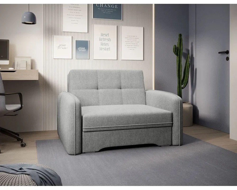 Светлосиво кресло Laine – ELTAP