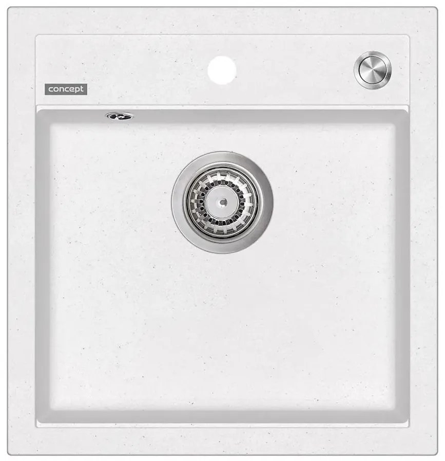 Concept DG00C50WH - Кухненска мивка CUBIS 49 x 51 см, гранит/бяла