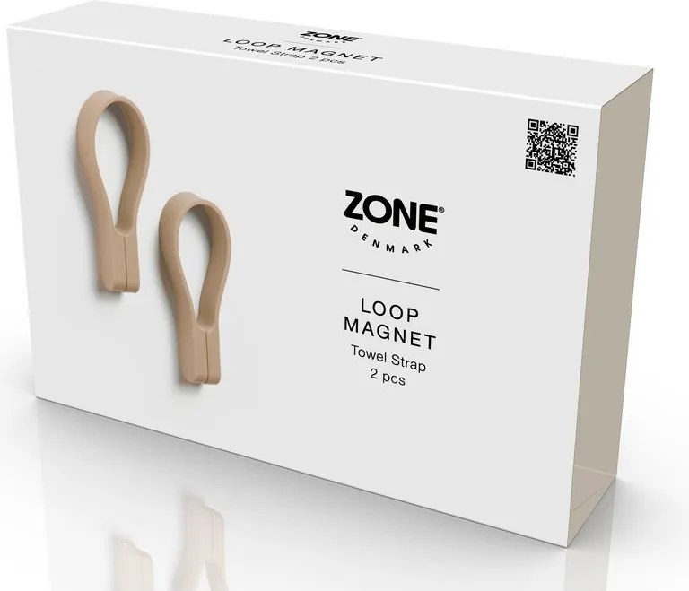 Бежови примки за кърпи в комплект 2 бр. Loop – Zone