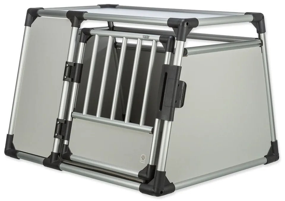 Транспортна клетка за животни в сребрист цвят 65x93 cm Trixie L – Plaček Pet Products