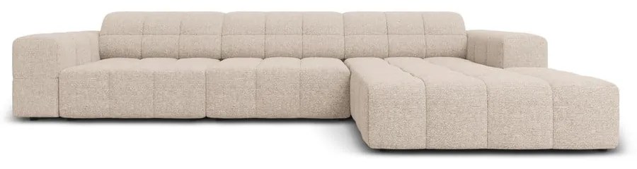 Бежов ъглов диван (десен ъгъл) Chicago - Cosmopolitan Design