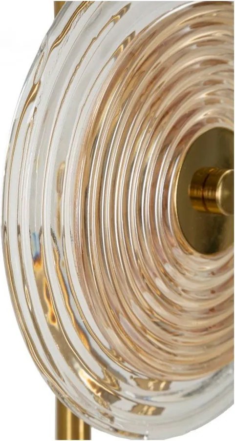 Настолна лампа в златист цвят със стъклен абажур (височина 63 cm) Venice – Mauro Ferretti