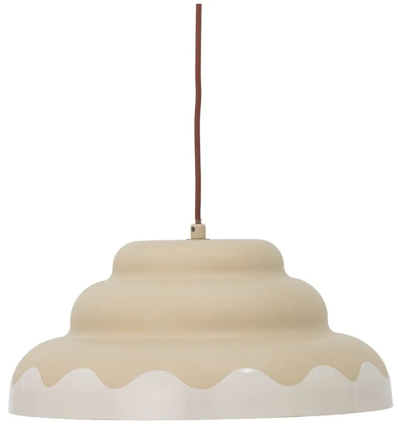 Кремаво висящо осветително тяло с метален абажур ø 40 cm Lacya – Bloomingville